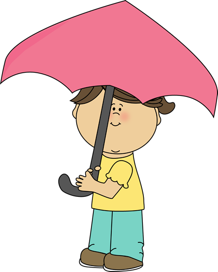clipart umbrella person