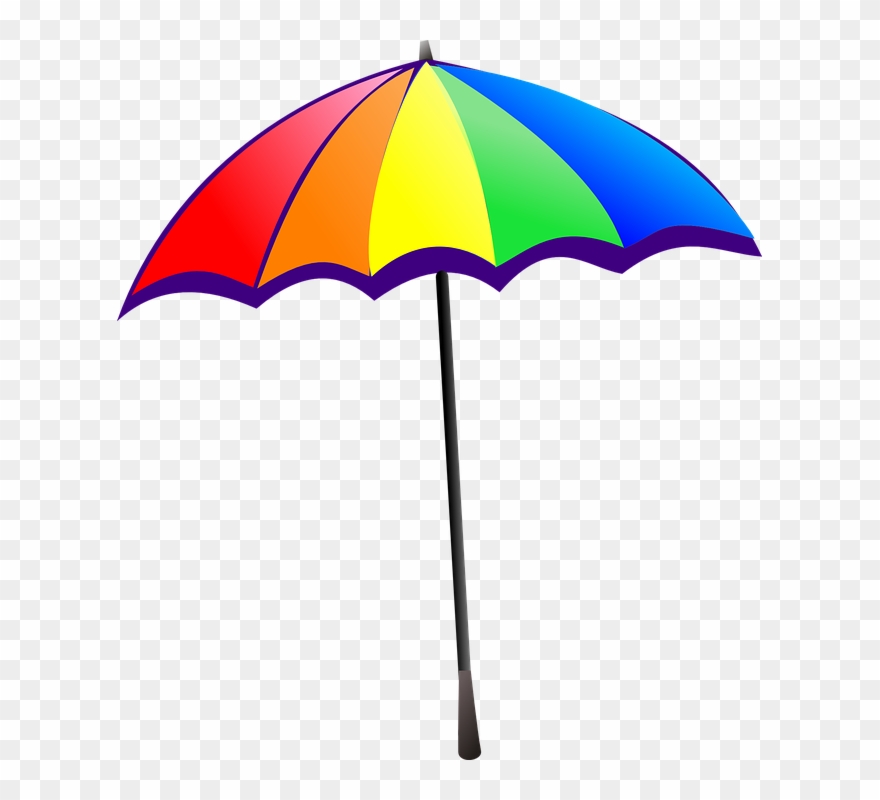 clipart umbrella rainbow