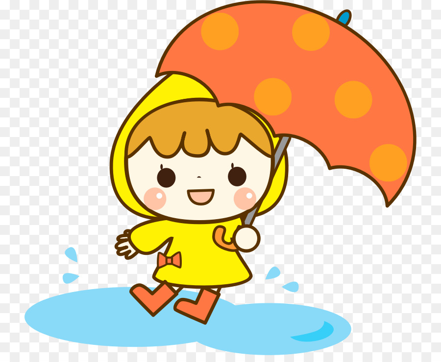 clipart umbrella raincoat