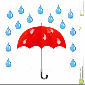 clipart umbrella raindrops