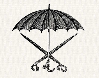 clipart umbrella victorian