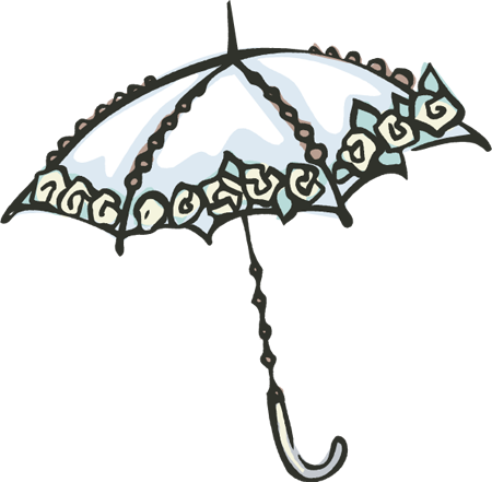 clipart umbrella victorian