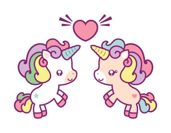 clipart unicorn adorable