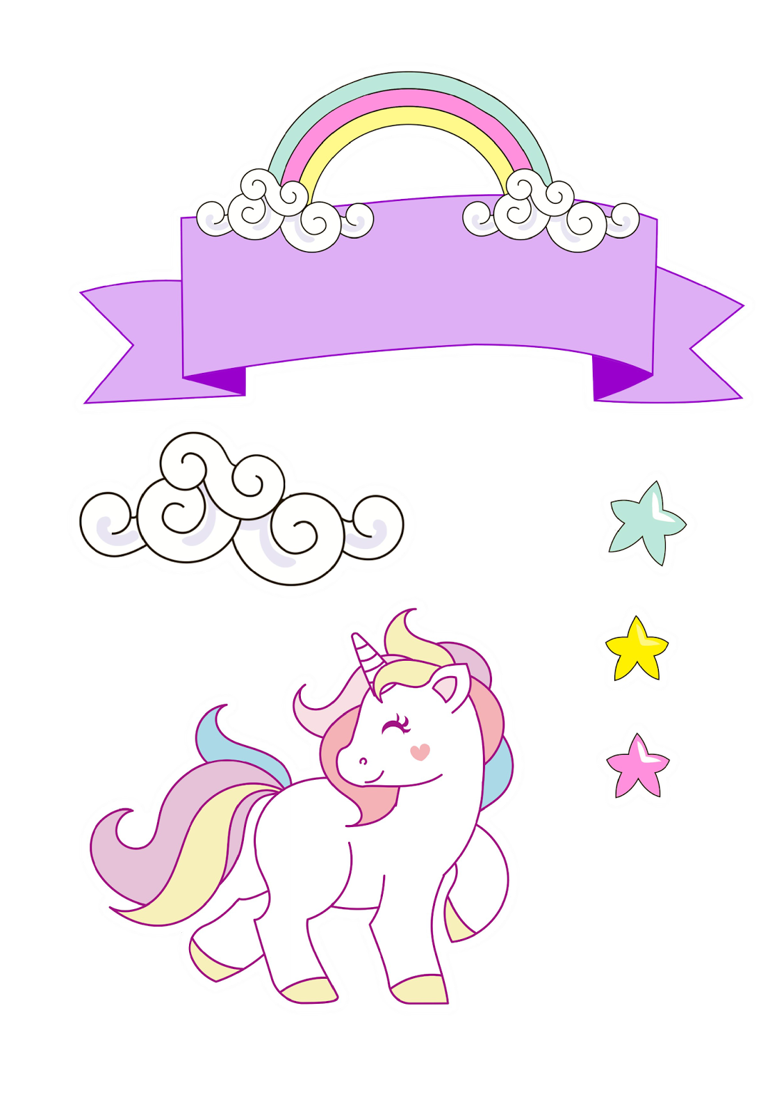 clipart unicorn baby shower