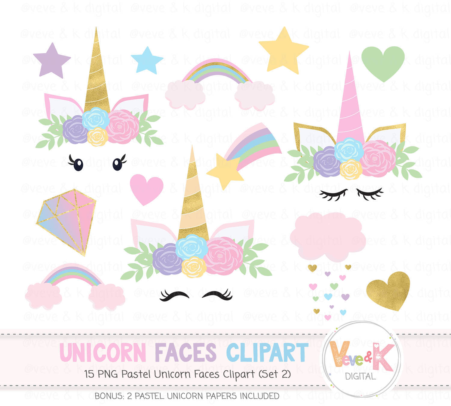 clipart unicorn baby shower