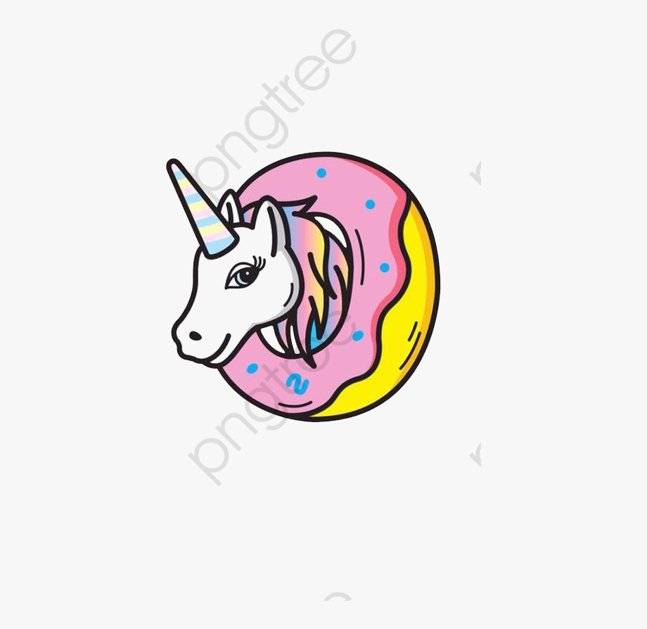 clipart unicorn donut