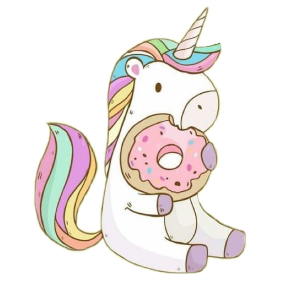 clipart unicorn donut
