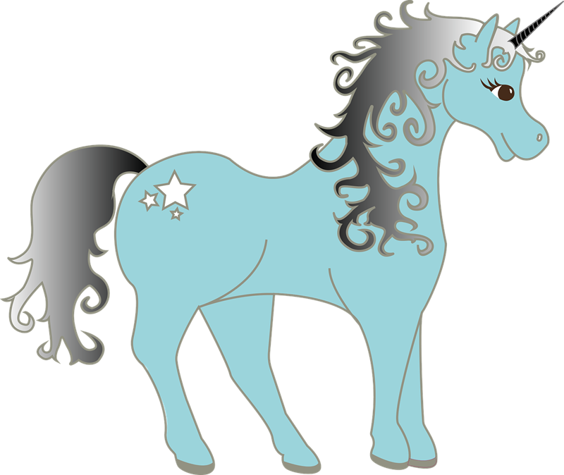 clipart unicorn elegant
