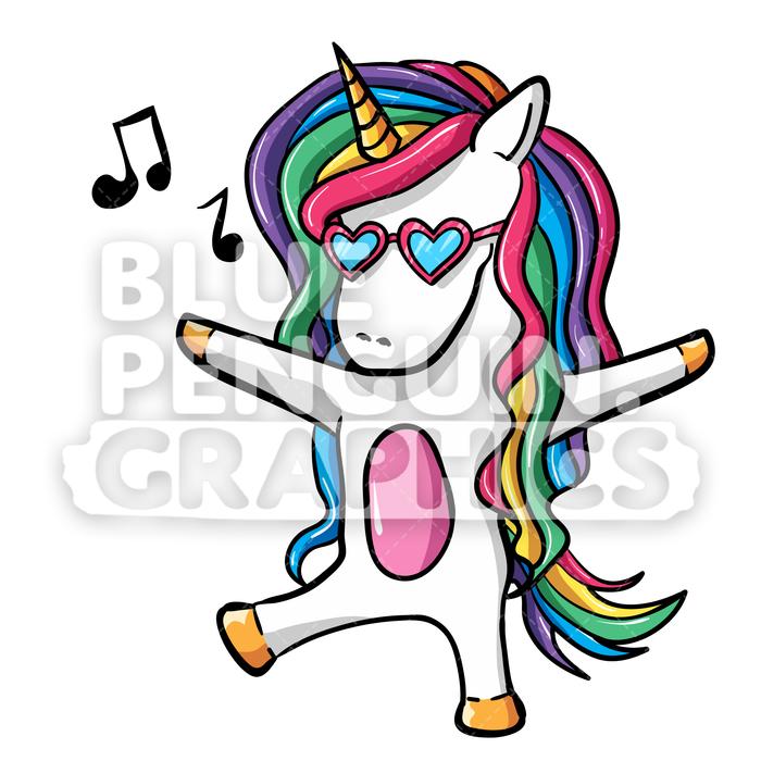 Clipart unicorn happy. Girly vector cartoon illustration