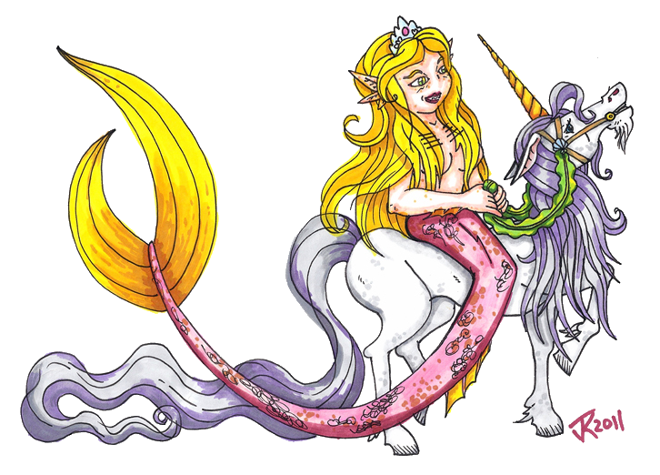 clipart unicorn mermaid