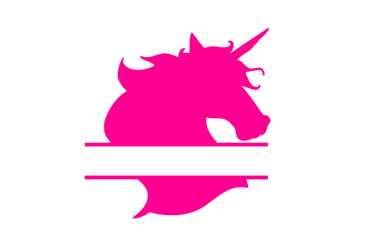 Clipart unicorn monogram. Svg 