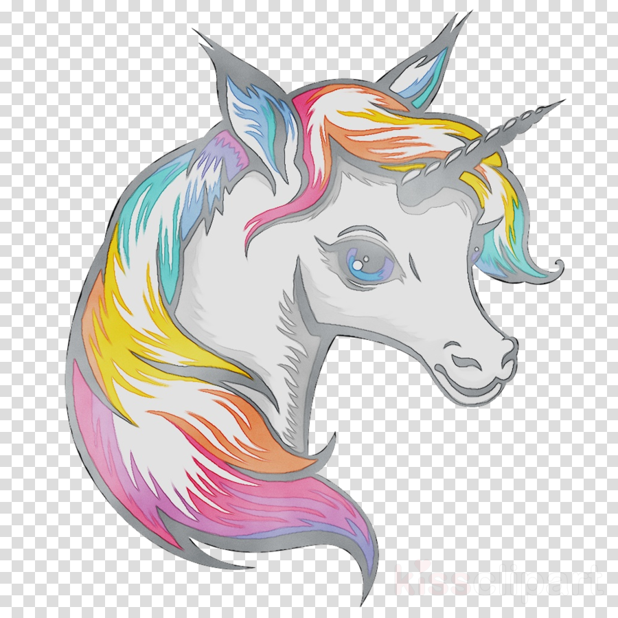 Drawing illustration . Clipart unicorn unicorn head