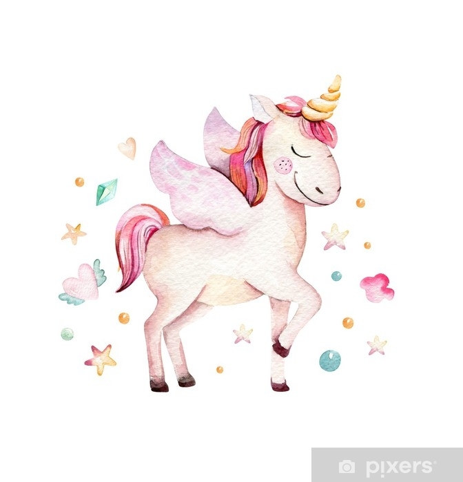 clipart unicorn watercolor