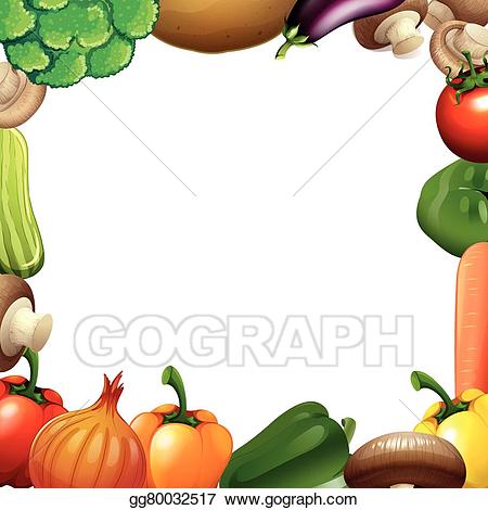 vegetables clipart border design