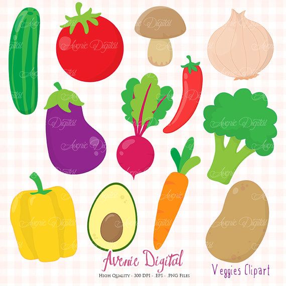 Vegetables clipart healthy food. Veggies scrapbook printable planner