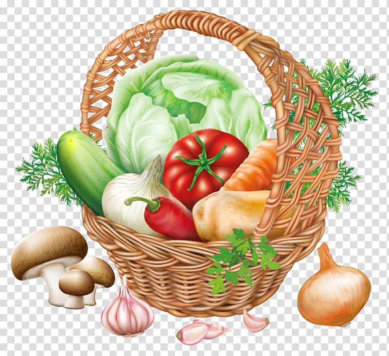 Food fruit basket with. Clipart vegetables organic vegetable