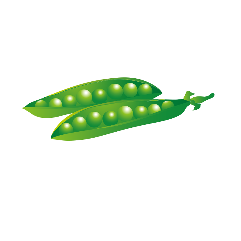 The princess and vegetable. Clipart vegetables pea