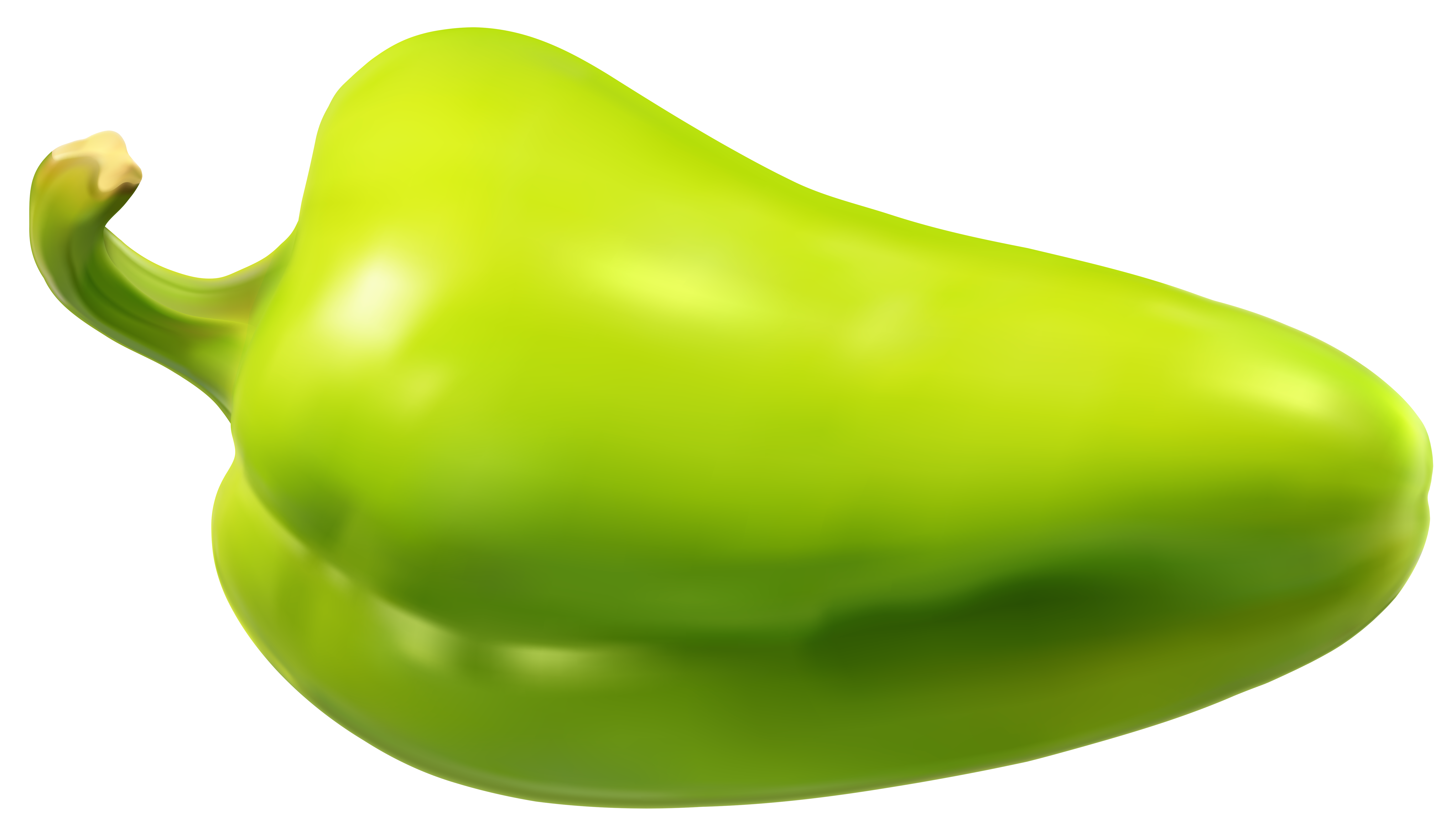 Green transparent png clip. Pepper clipart vegetable