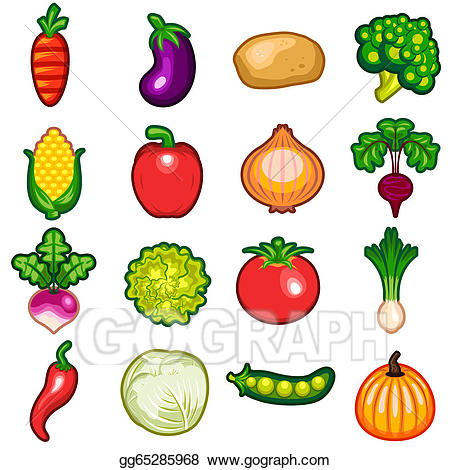 clipart vegetables theme