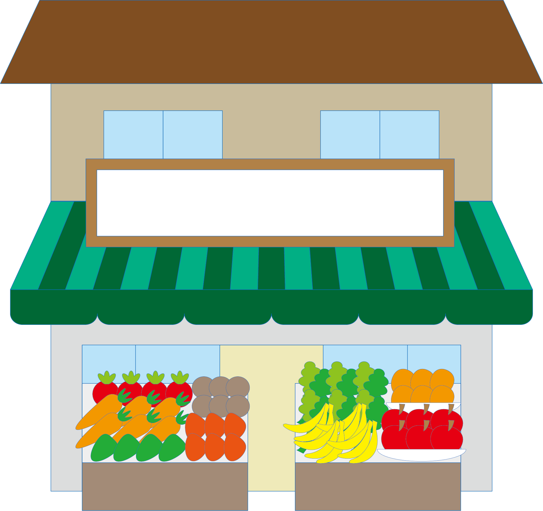 vegetables clipart trolley