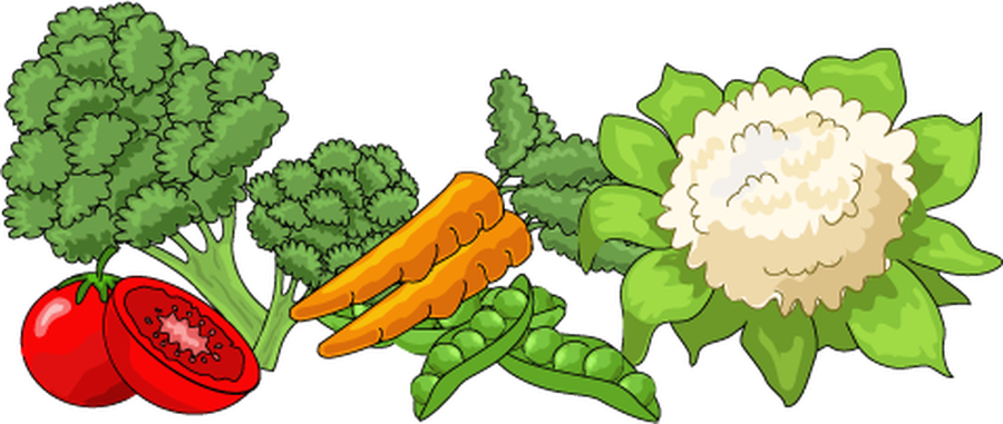clipart vegetables trolley
