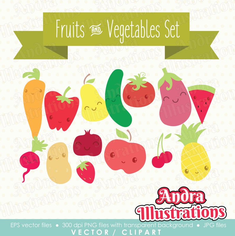 clipart vegetables vector