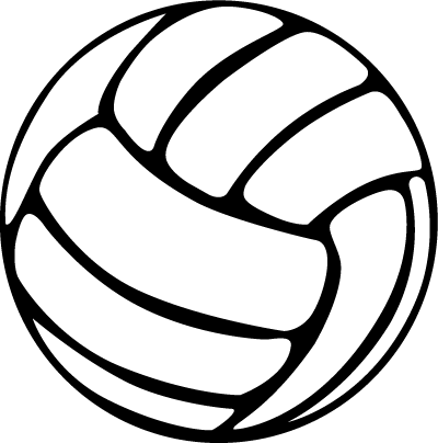 Awesome and free court. Black clipart volleyball
