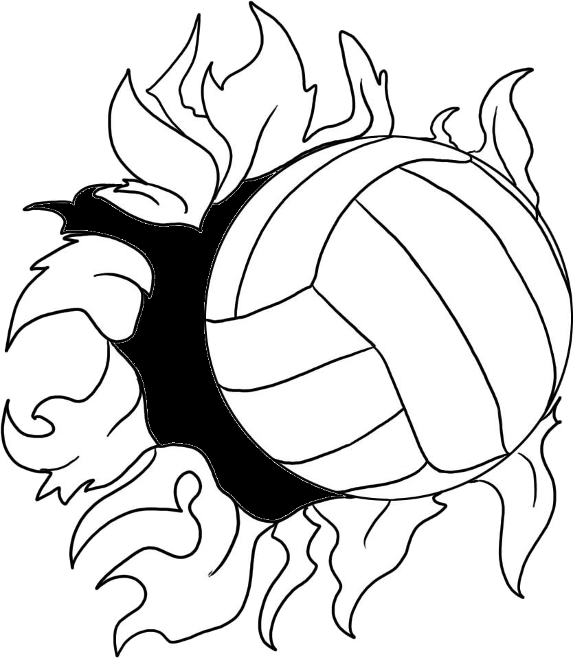 volleyball clipart grey