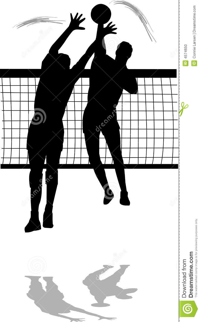 clipart volleyball block