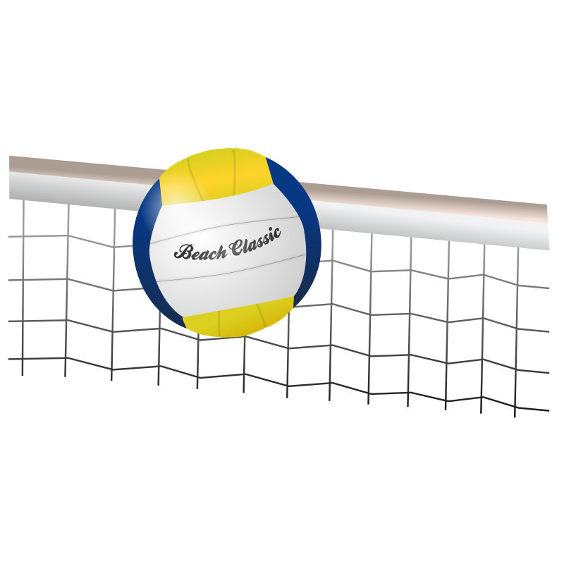 volleyball clipart orange