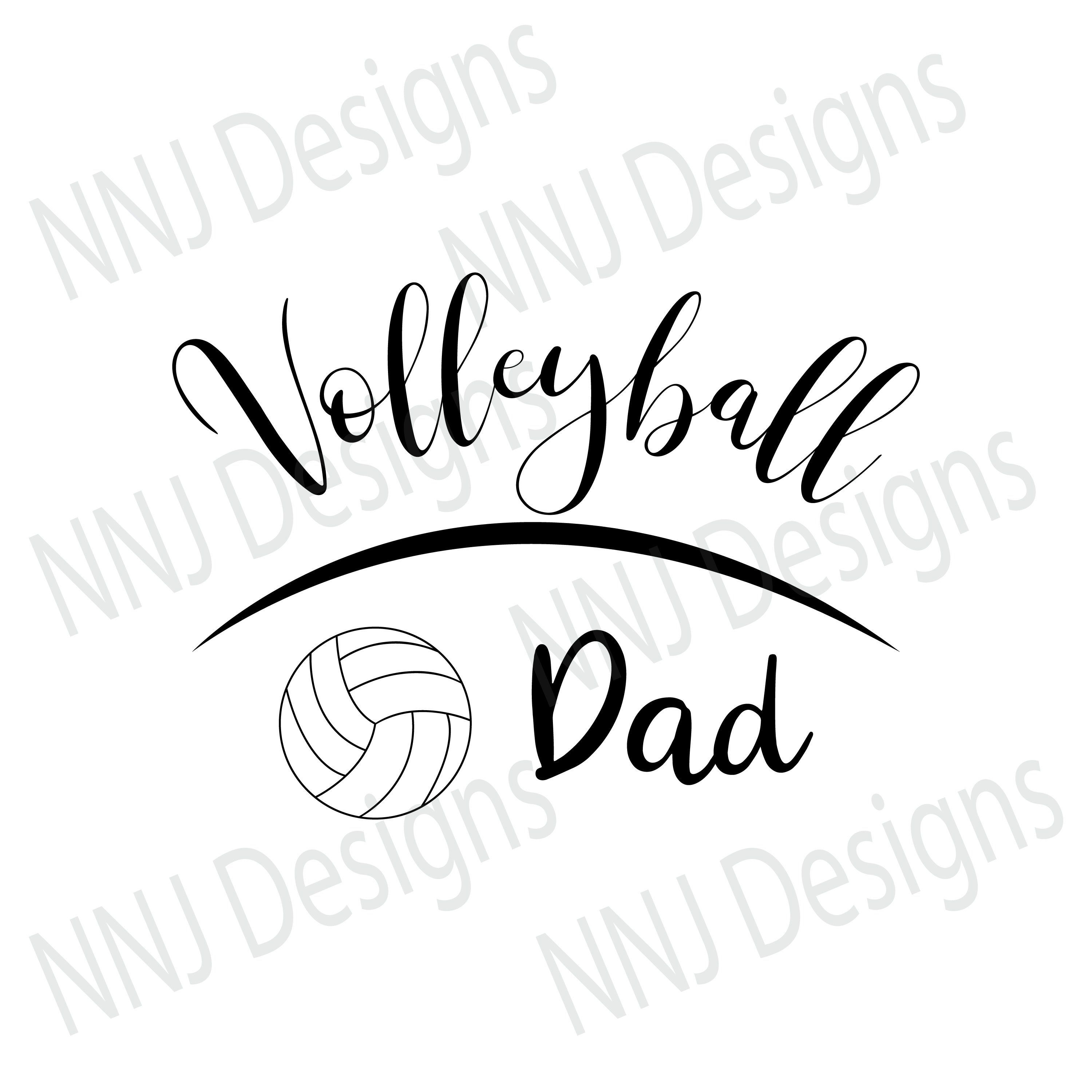 volleyball clipart dad