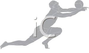 Clipart volleyball diving. X free clip art