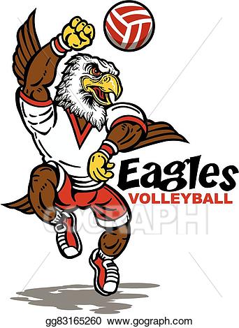 eagle clipart volleyball