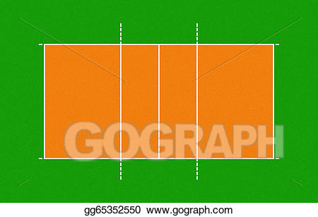 clipart volleyball field