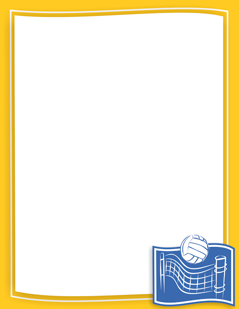 clipart volleyball frame