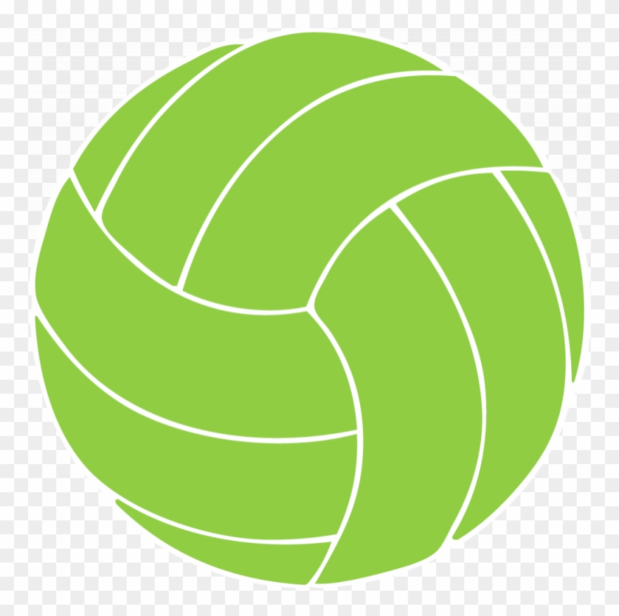 clipart volleyball green