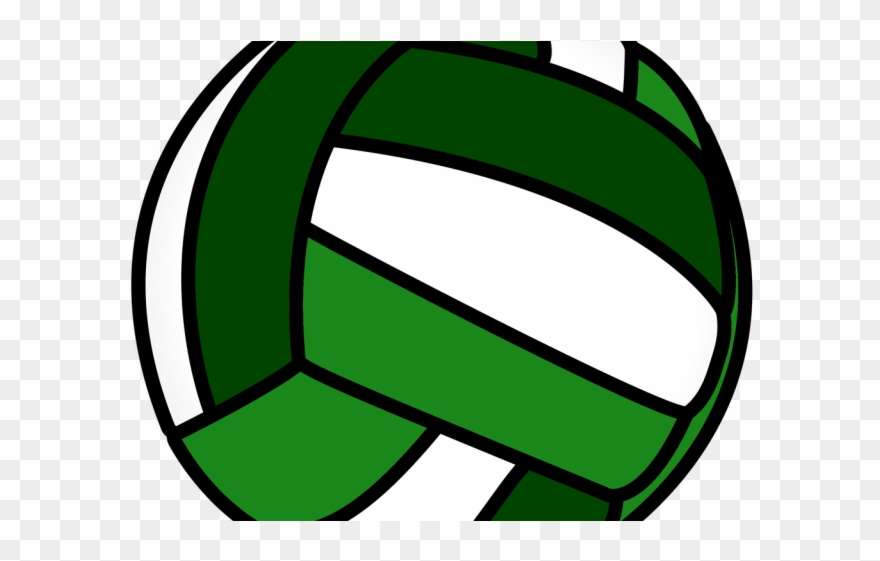 clipart volleyball green