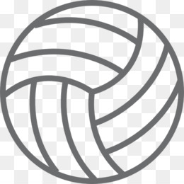 clipart volleyball grey