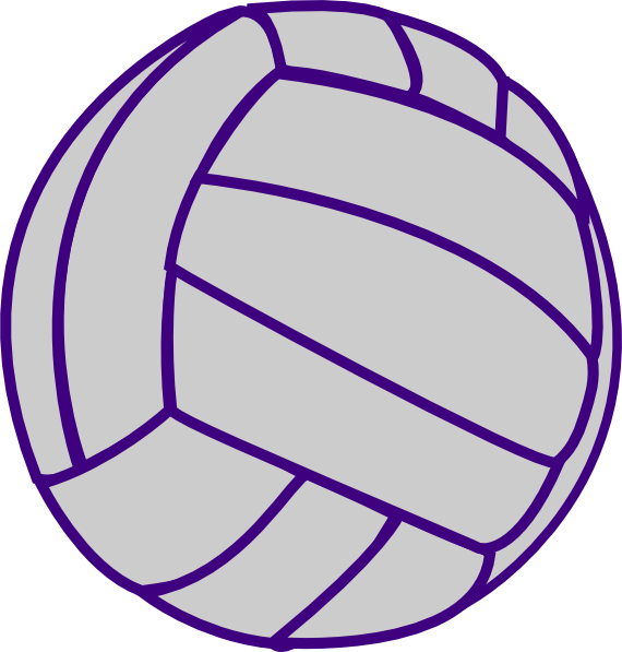Clip art at clker. Purple clipart volleyball