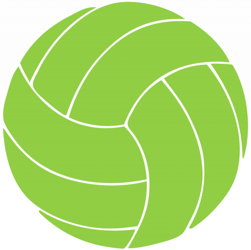  collection of high. Green clipart volleyball