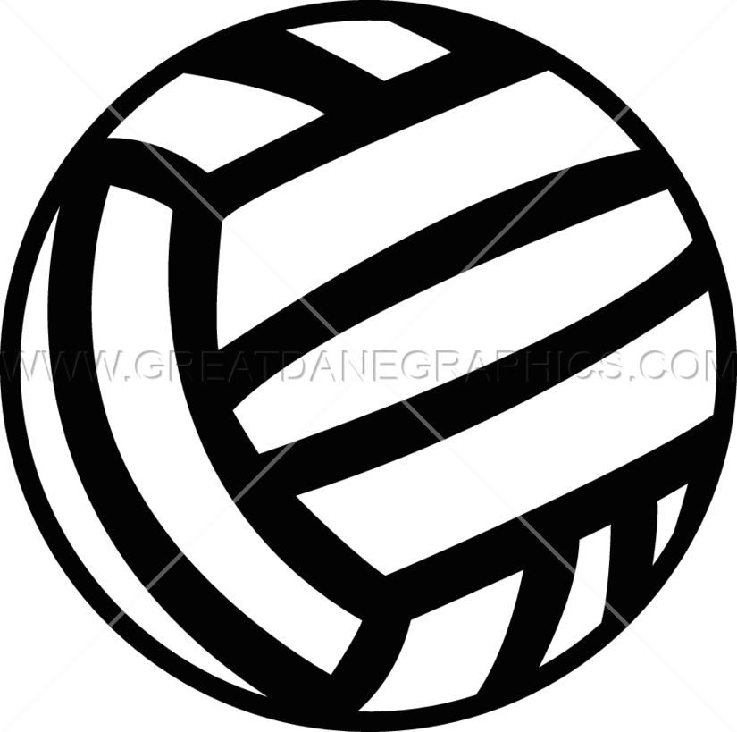 Volleyball clipart icon. Production ready artwork for