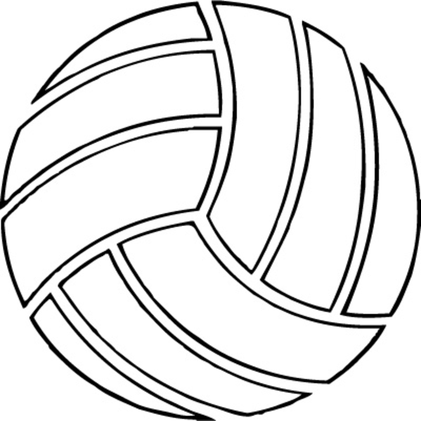 Clipart volleyball line. Free art download clip