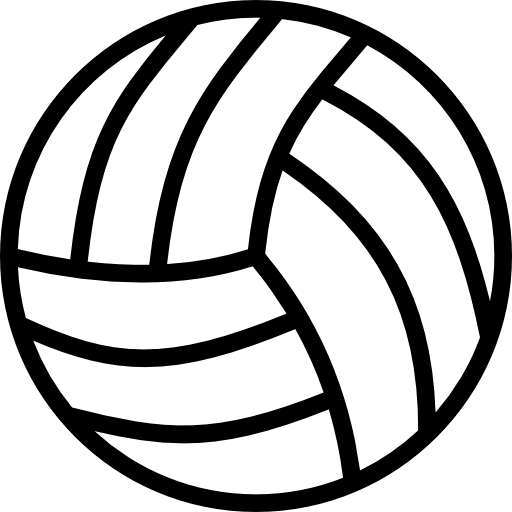 clipart volleyball line art