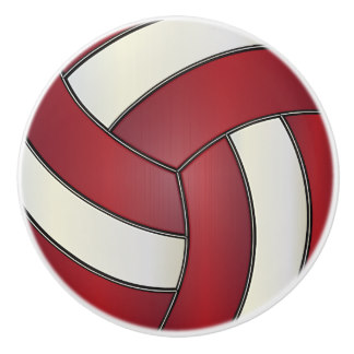 clipart volleyball maroon