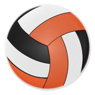 clipart volleyball orange