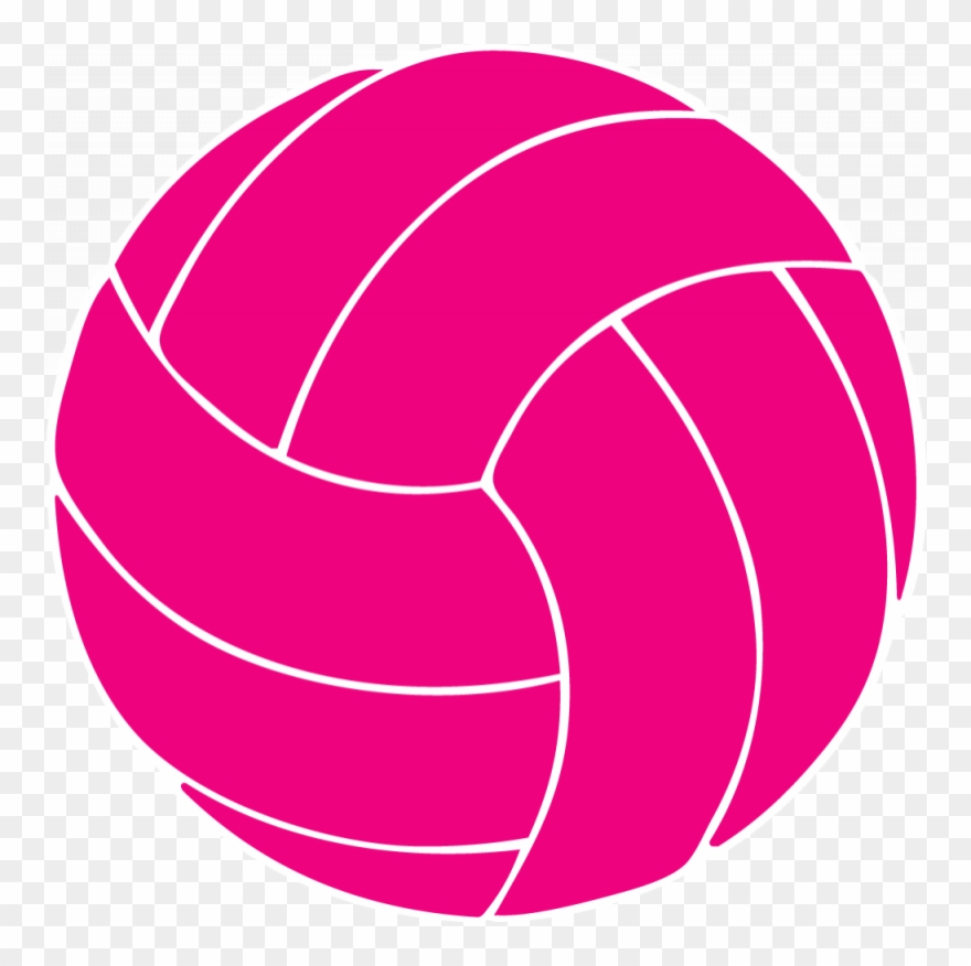 clipart volleyball pink