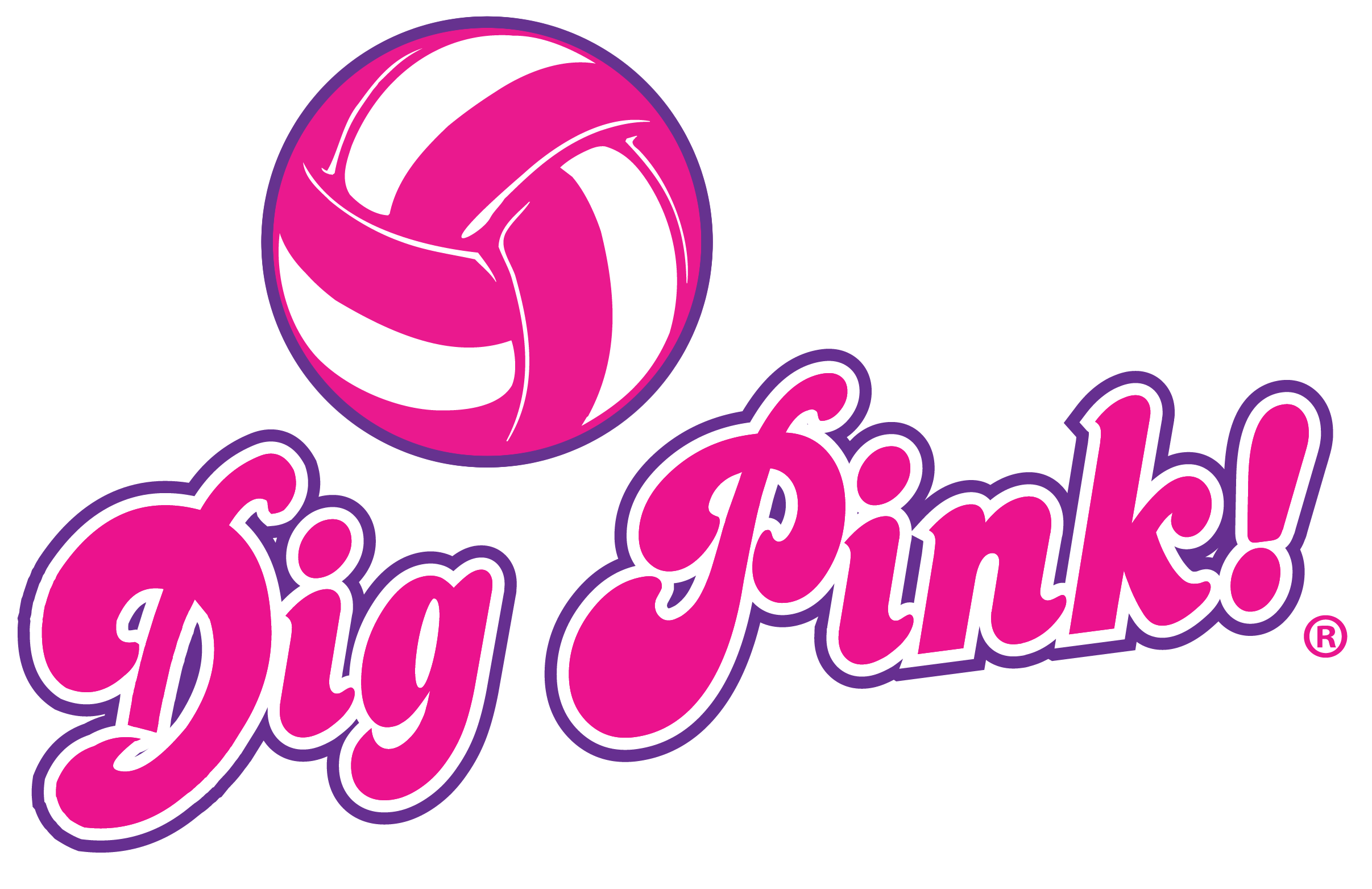 clipart volleyball pink