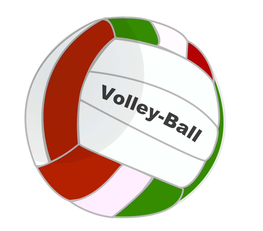 clipart volleyball purple