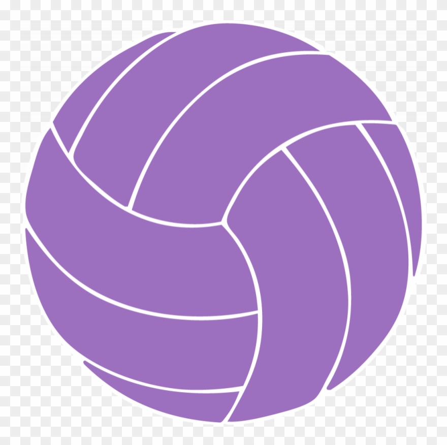 clipart volleyball purple