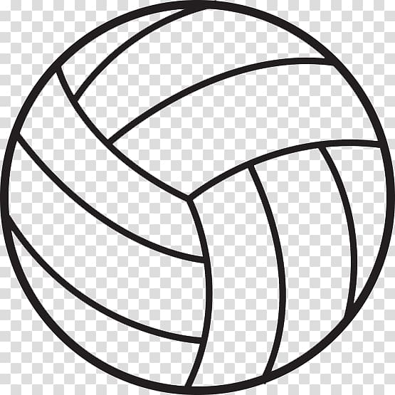 Clipart volleyball simple. Illustration transparent 